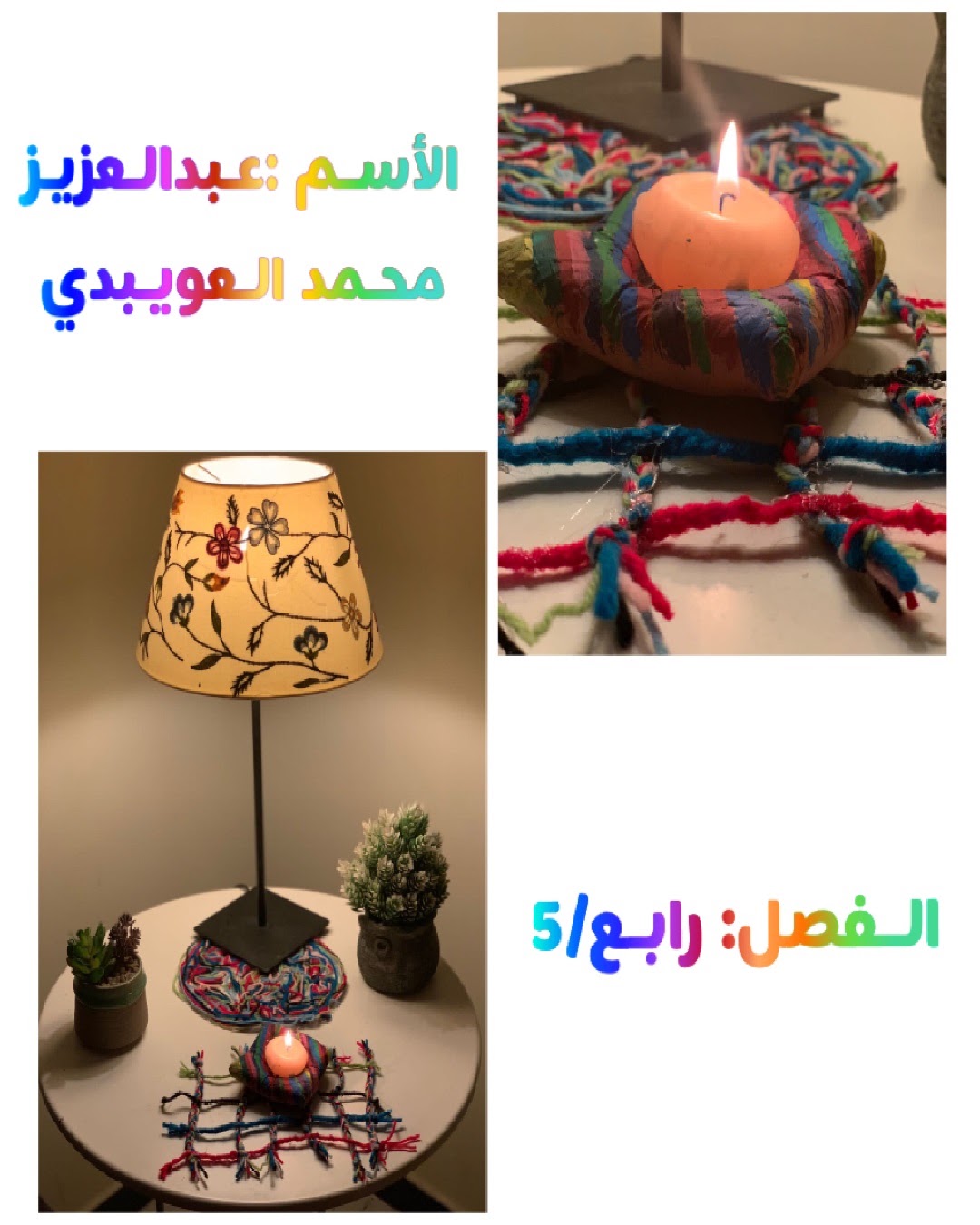 محمد الشنطي الصف الرابع/ ٧